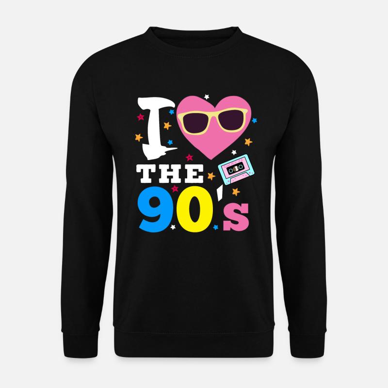 I Love the 90‘s - Unisex Pullover - Schwarz