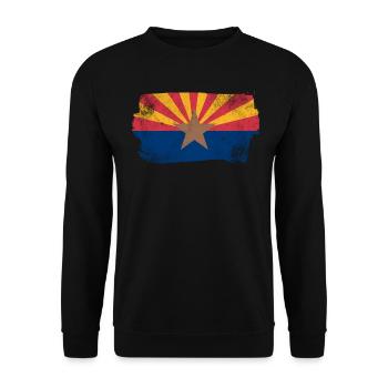 Arizona flag - Unisex Sweatshirt - black - Front - Alina (178cm) & Michal (187cm)