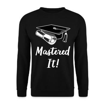 Mastered It IV - Unisex Pullover - Schwarz - Vorne - Alina (178cm) & Michal (187cm)