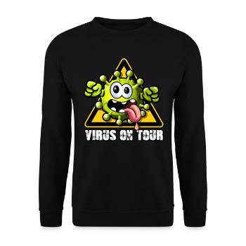 Virus on Tour - Unisex Pullover - Schwarz - Vorne - Alina (178cm) & Michal (187cm)