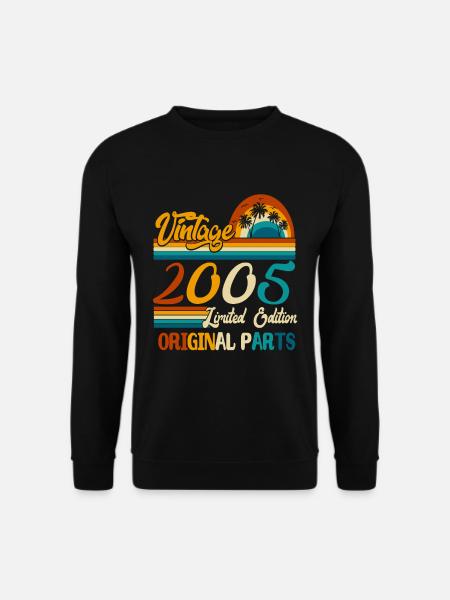 2005 vintage né vintage rétro anniversaire - Sweat-shirt Unisexe - noir