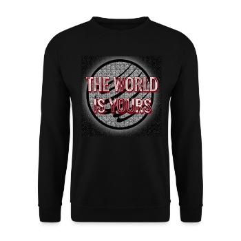 The world is yours - Image - 2023 - Unisex Sweatshirt - black - Front - Alina (178cm) & Michal (187cm)