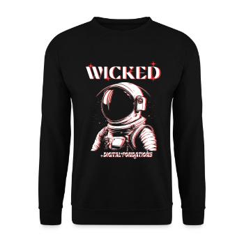 Wicked - Unisex Sweatshirt - black - Front - Alina (178cm) & Michal (187cm)