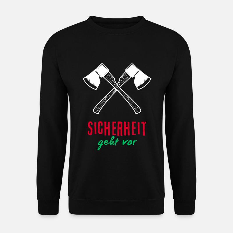 Sicherheit geht vor - Unisex Pullover - Schwarz