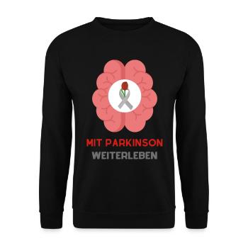 Living on with Parkinson's: Strength and Hope - Unisex Sweatshirt - black - Front - Alina (178cm) & Michal (187cm)
