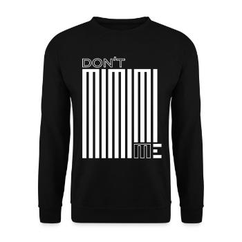 Stop Mimimi – Doing, instead of whining - Unisex Sweatshirt - black - Front - Alina (178cm) & Michal (187cm)
