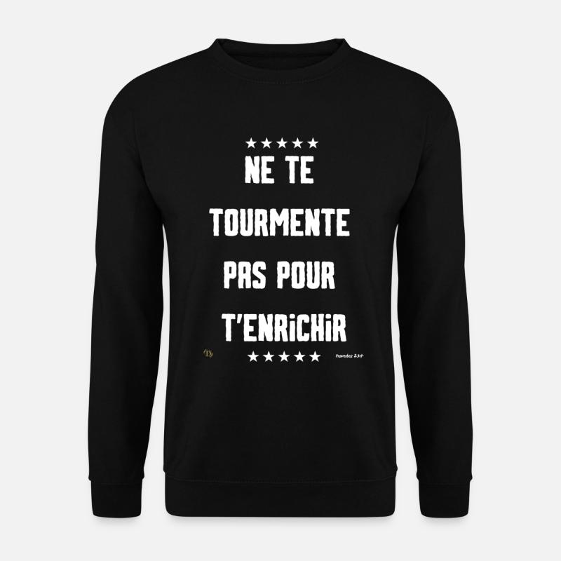 Die Qualen des Lebens - Unisex Pullover - Schwarz