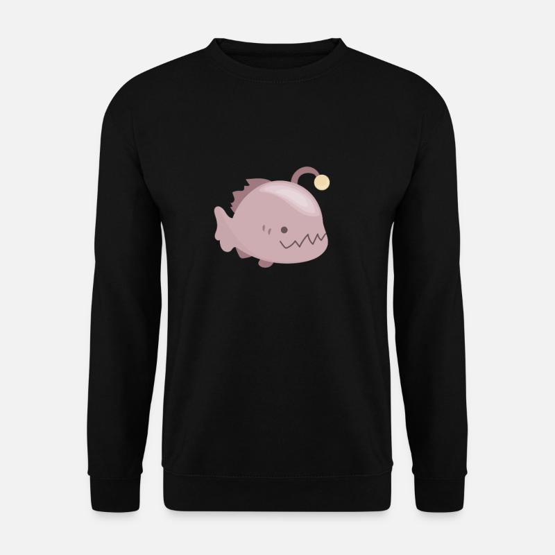 Biolumineszenter Anglerfisch - Unisex Pullover - Schwarz