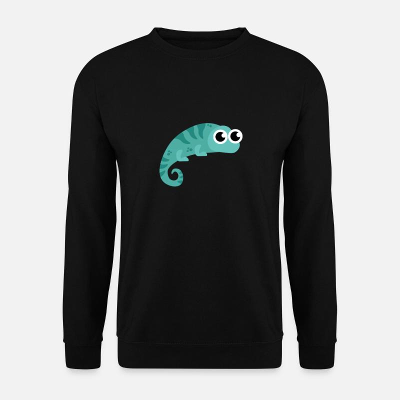 Unique and Walking Chameleon - Unisex Sweatshirt - black