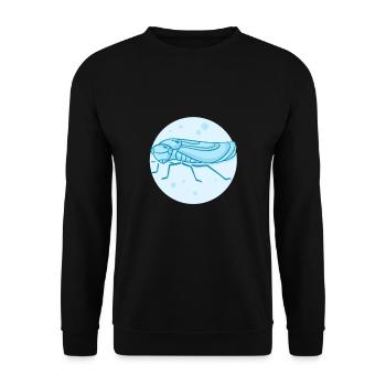 Living Jumping Cicada - Unisex Sweatshirt - black - Front - Alina (178cm) & Michal (187cm)