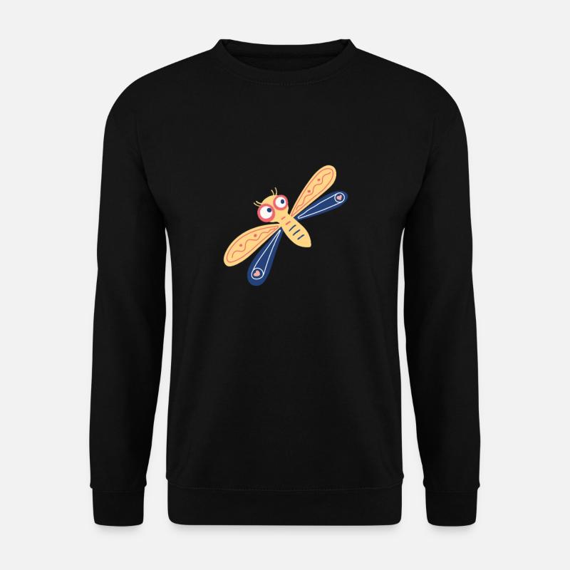 Zarte Kleinlibelle - Unisex Pullover - Schwarz