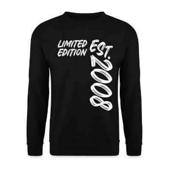 Limited Edition Est. 2008 - Unisex Pullover - Schwarz - Vorne - Alina (178cm) & Michal (187cm)
