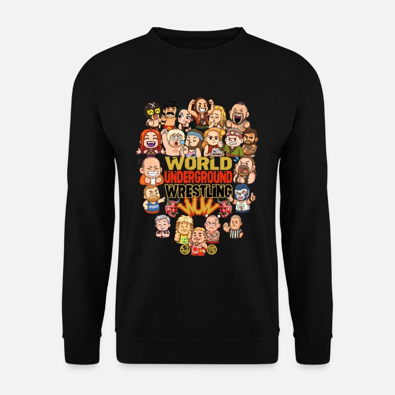 Undergroundwrestling Cartoons - Unisex Pullover - Schwarz