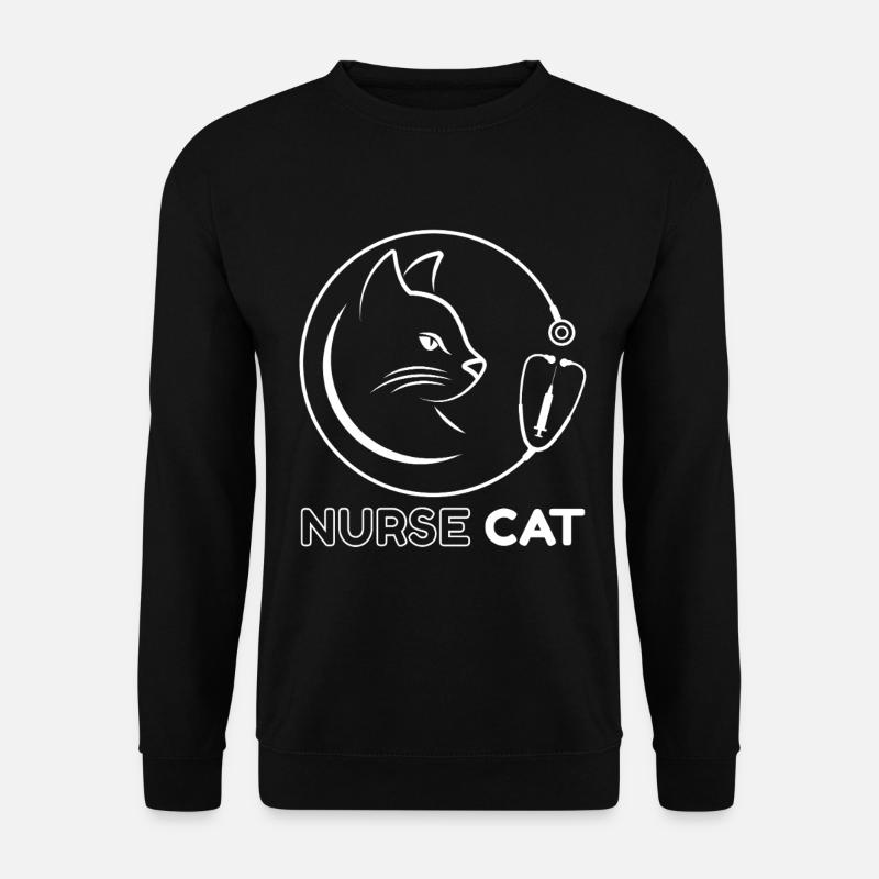 Katzenkrankenschwester-Logo - Unisex Pullover - Schwarz
