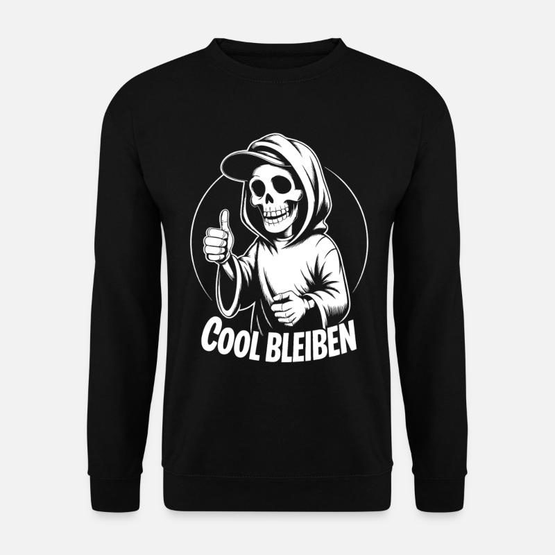 Pouce levé avec capuche squelette - Sweat-shirt Unisexe - noir