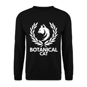 Chat Botanique - Sweat-shirt Unisexe - noir - Devant - Alina (178cm) & Michal (187cm)