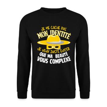 Hidden beauty - Unisex Sweatshirt - black - Front - Alina (178cm) & Michal (187cm)
