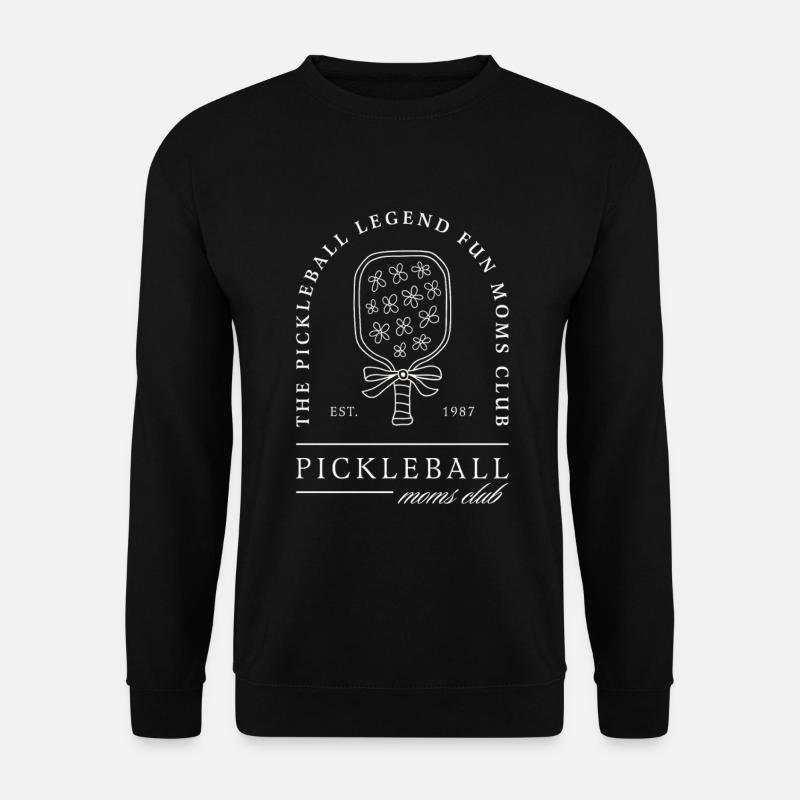 Pickleball-Mama lustige Mutter - Unisex Pullover - Schwarz
