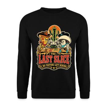 The Last Slice – Pizza-Duell im Wilden Westen - Unisex Pullover - Schwarz - Vorne - Alina (178cm) & Michal (187cm)