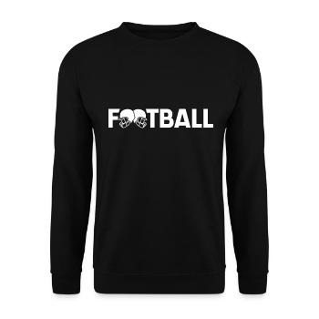 Football - Unisex Pullover - Schwarz - Vorne - Alina (178cm) & Michal (187cm)