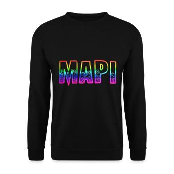 Mapi RS Rainbow - Unisex Sweatshirt - black - Front - Alina (178cm) & Michal (187cm)