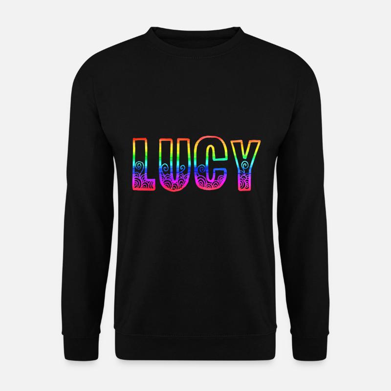 lucy rs rainbow - Unisex Sweatshirt - black