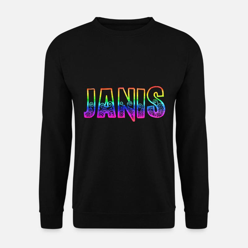 janis rs rainbow - Unisex Sweatshirt - black