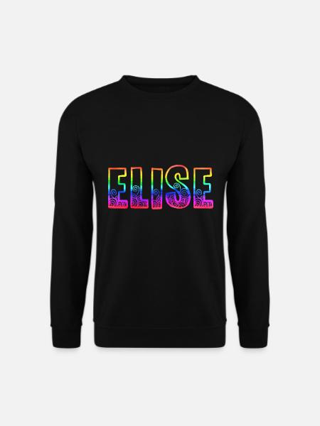 elise rs arc-en-ciel - Sweat-shirt Unisexe - noir