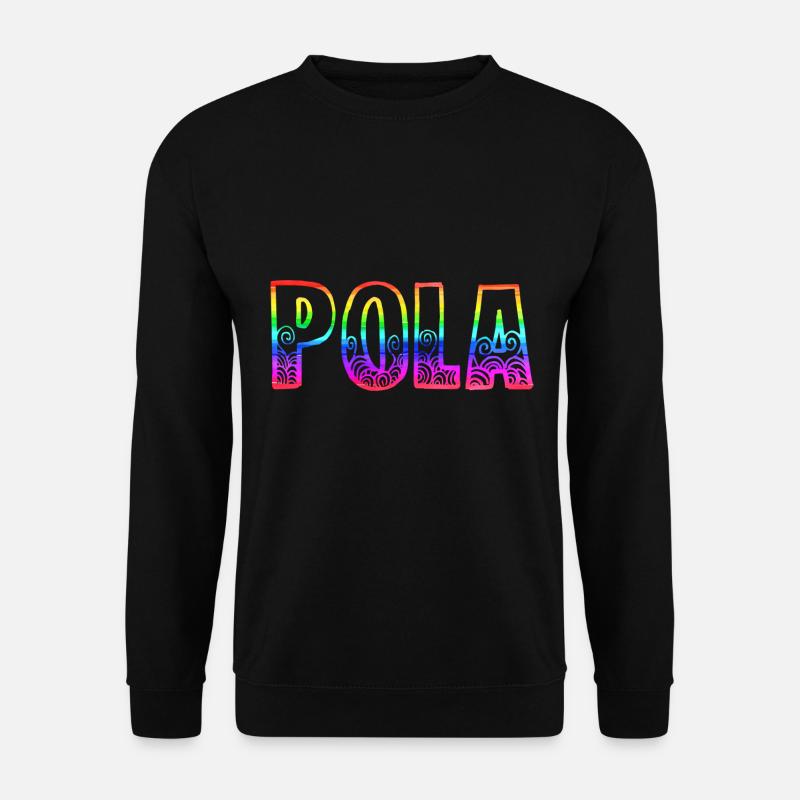 pola rs arc-en-ciel - Sweat-shirt Unisexe - noir