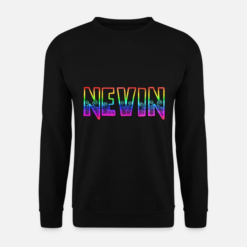 nevin rs rainbow - Unisex Sweatshirt - black