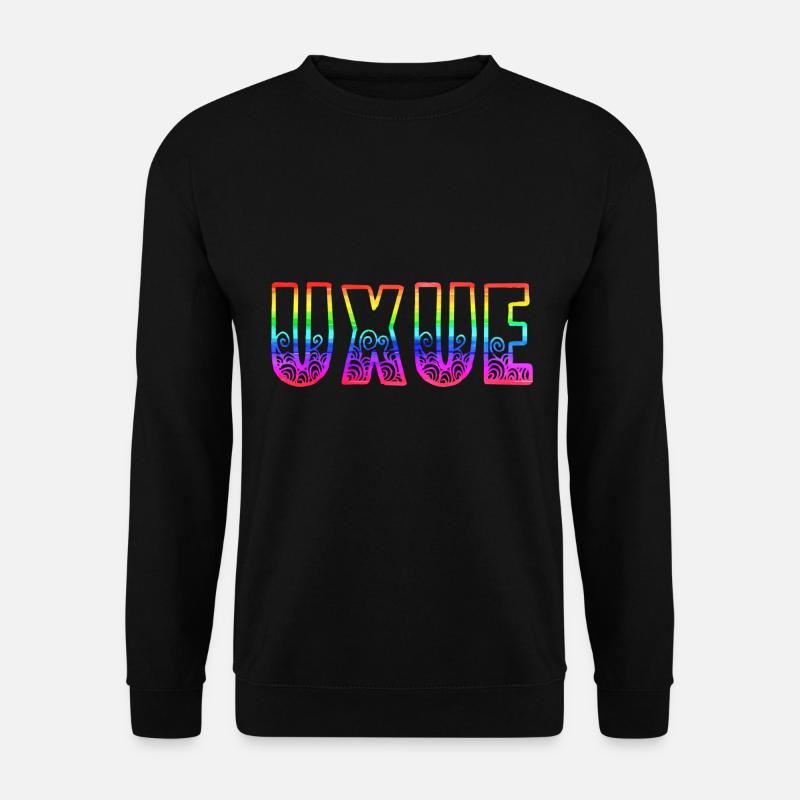 uxue rs regenbogen - Unisex Pullover - Schwarz