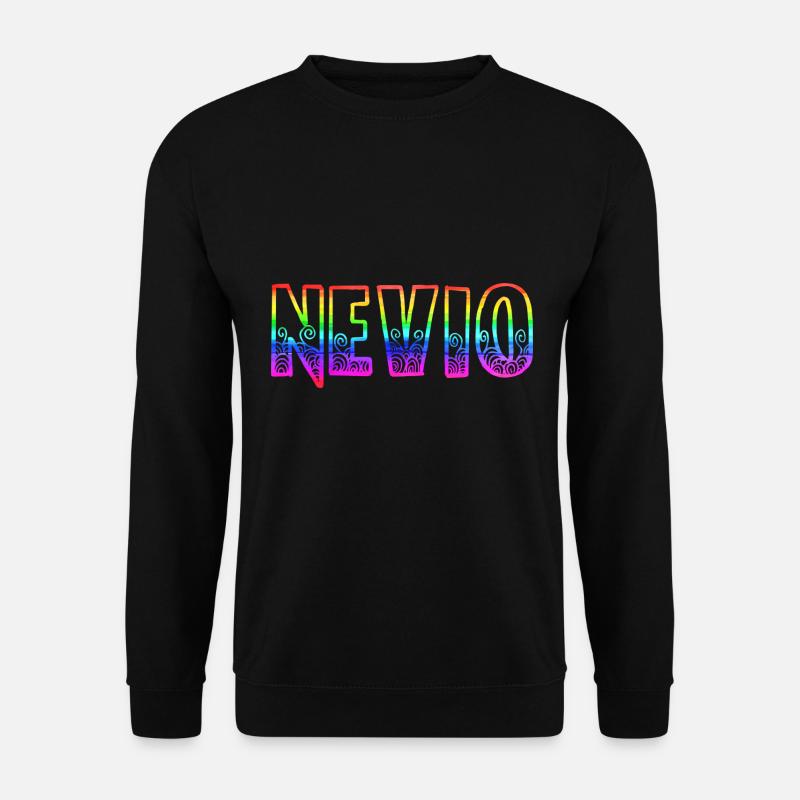 nevio rs regenbogen - Unisex Pullover - Schwarz