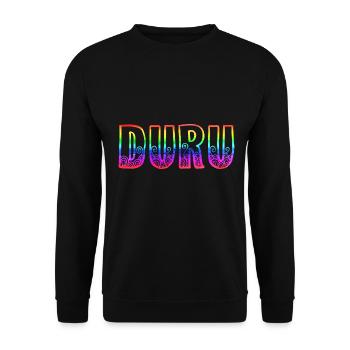Duru RS Arc-en-ciel - Sweat-shirt Unisexe - noir - Devant - Alina (178cm) & Michal (187cm)