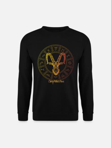 Sternzeichen des Steinbocks - Unisex Pullover - Schwarz