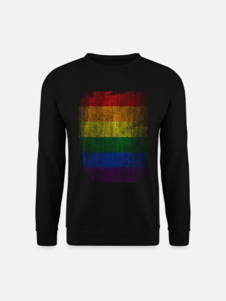 rainbow lgbt - Unisex Sweatshirt - black
