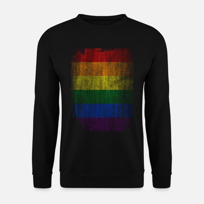 rainbow lgbt - Unisex Sweatshirt - black