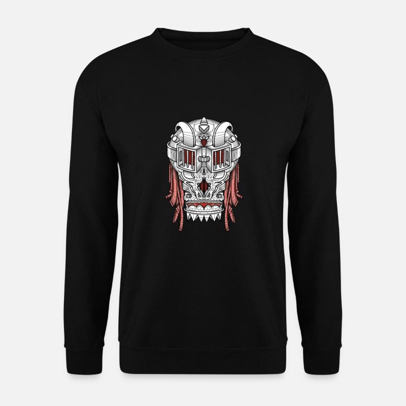 Totenkopf Futuristisch - Unisex Pullover - Schwarz