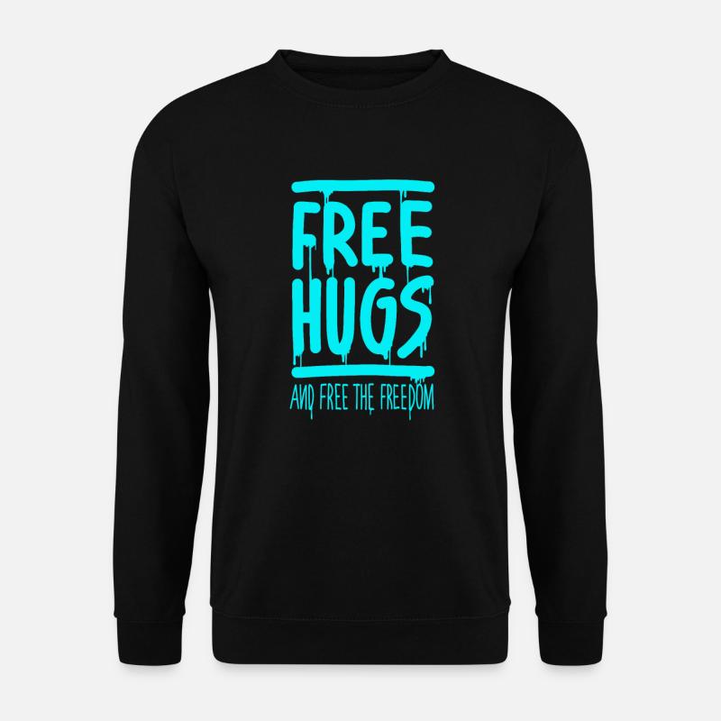 Free Hugs Umarmung - Unisex Pullover - Schwarz
