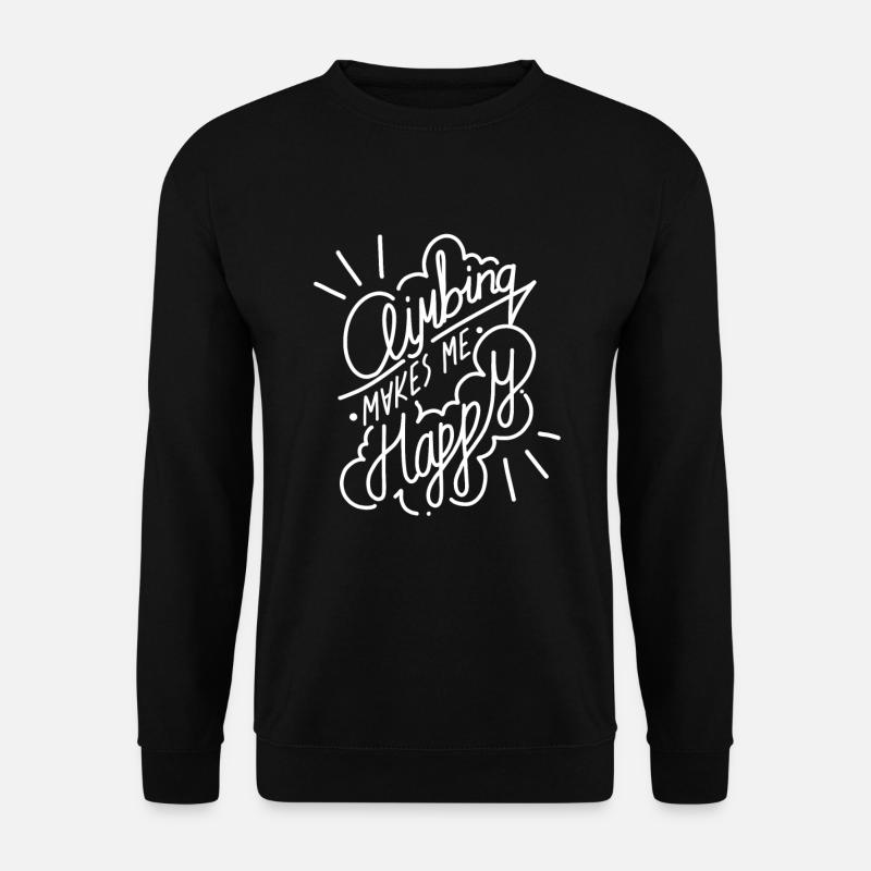 Climbing Klettern Eisklettern - Unisex Pullover - Schwarz