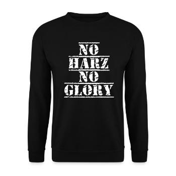no resin no glory - Unisex Sweatshirt - black - Front - Alina (178cm) & Michal (187cm)