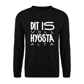 Lustiger Herbst/ Winter Spruch - Unisex Pullover - Schwarz - Vorne - Alina (178cm) & Michal (187cm)