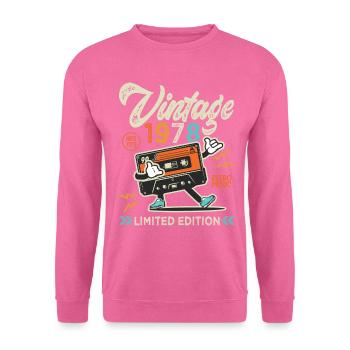 1978 Anniversaire retro music Chemise De 1978 - Sweat-shirt Unisexe - rose - Devant