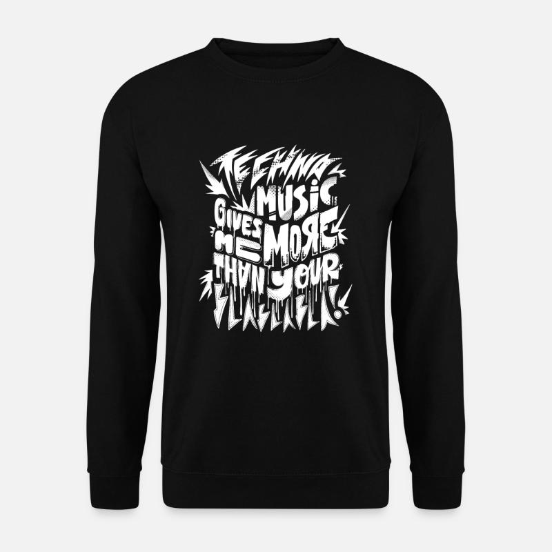 Techno et Electro Music - Sweat-shirt Unisexe - noir