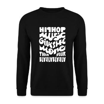 Deutschrap Festival - Sweat-shirt Unisexe - noir - Devant - Alina (178cm) & Michal (187cm)