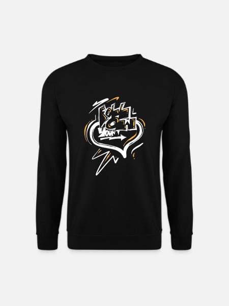 Folge deinem Herz farbig - Unisex Pullover - Schwarz