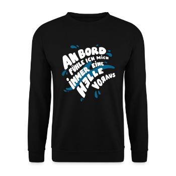 Eine Kreuzfahrt machen - Unisex Pullover - Schwarz - Vorne - Alina (178cm) & Michal (187cm)