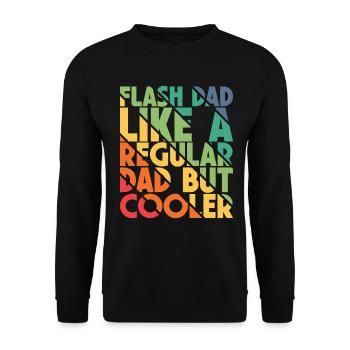 Bloc Flash Papa Boulderer - Sweat-shirt Unisexe - noir - Devant - Alina (178cm) & Michal (187cm)