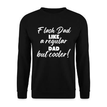 Bloc Flash Papa Boulderer - Sweat-shirt Unisexe - noir - Devant - Alina (178cm) & Michal (187cm)