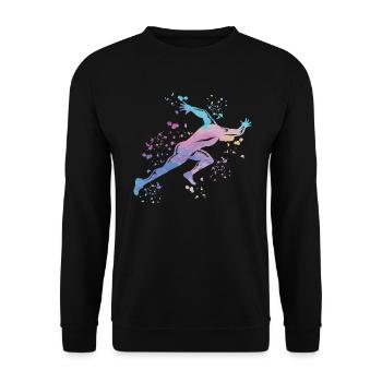 Sprinter Colorsplash Sprintender Sprint - Unisex Pullover - Schwarz - Vorne - Alina (178cm) & Michal (187cm)