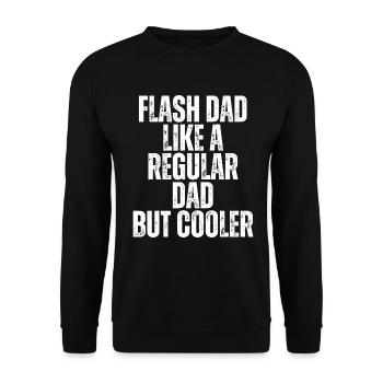 Bloc Flash Papa Boulderer - Sweat-shirt Unisexe - noir - Devant - Alina (178cm) & Michal (187cm)